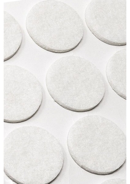 Sandalye Mobilya Ayak Pedi 20MM Kaydırmaz Keçe (48'li) Yapışkanlı Parke Zemin Koruyucu - Beyaz fiyatları