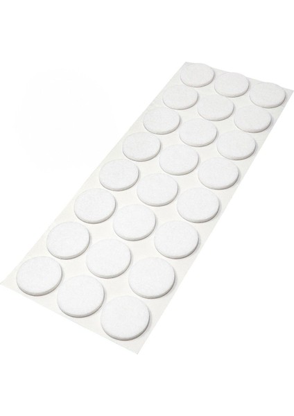 Sandalye Mobilya Ayak Pedi 20MM Kaydırmaz Keçe (48'li) Yapışkanlı Parke Zemin Koruyucu - Beyaz modelleri