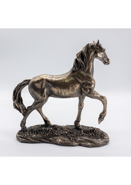 Veronese Ayakta At Figürü, Bronz El Boyaması, Dekoratif Heykel 15,5 x 6 x 15,5 cm fiyatları