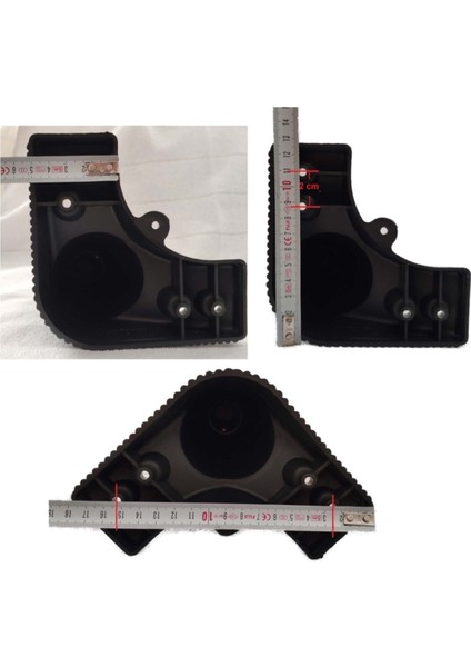 Zirve Çizgili Mobilya Ayağı Baza Koltuk Kanepe Ayağı Puf Tv Ünitesi Ayağı Tek Adet 18 cm Siyah Renk fırsatları