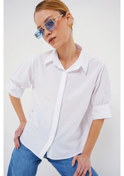 Kısa Kol Gömlek 20312 - Beyaz