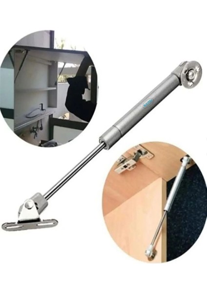 2 Adet Dolap Kapak Pistonu Mutfak Dolabı Kapağı Gazlı Amortisörlü Piston 100N / 25CM - Gri Renk modelleri