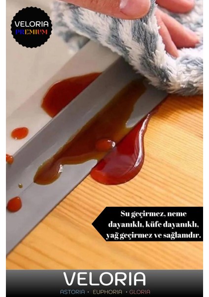 Premium Seri Su Geçirmez Sızdırmaz Dayanıklı Yağ Kenar Küf Önleyici 3.2 M Gri Izolasyon Bant 5 Adet fiyatları