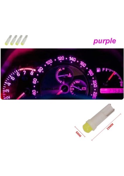 (4xadet) 1 Set Bottomless Bulb Mını 12V T5 ( Mini Dipsiz Ampul )