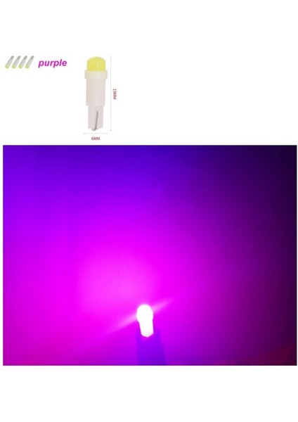 (4xadet) 1 Set Bottomless Bulb Mını 12V T5 ( Mini Dipsiz Ampul )
