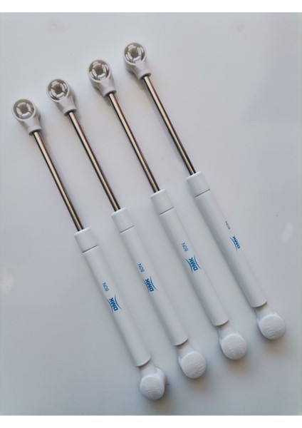 Dolap Amortisörü Beyaz 4 Adet Gazlı Piston Kapak Hidroliği 27 cm 80N