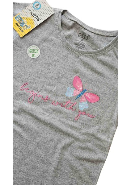 Essu Kız Çocuk Penye Tshirt
