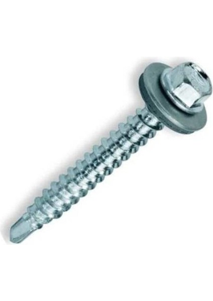 5,5X60MM-ÇATI Vidası-Matkap Uçlu-Trapez Sac Vidası-Akıllı Vida (PK./AD.:100ADET)