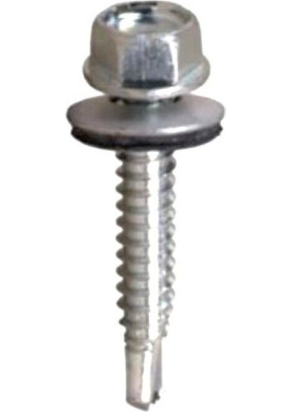 5,5X60MM-ÇATI Vidası-Matkap Uçlu-Trapez Sac Vidası-Akıllı Vida (PK./AD.:100ADET)