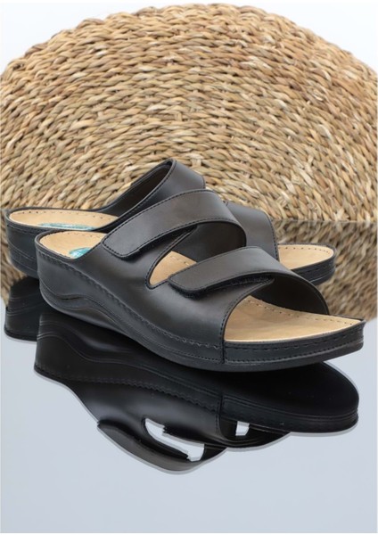 Konfores 1171-9946 Tam Anatomik Bayan Terlik - NKT01171-SIYAH-40