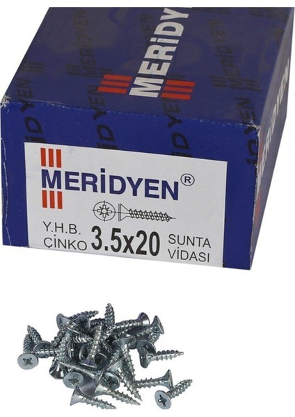 Sunta Vidası 3.5 x 20 mm 1000 Adet