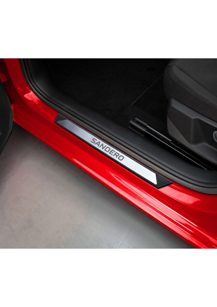 Dacia Sandero Krom Kapı Eşik Koruması 2012-2020 Arası 4 Parça