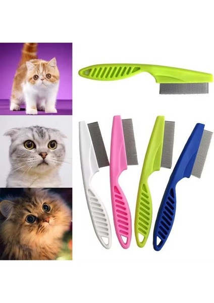 1 Adet Kedi Köpek Saplı Tüy Bit Pire Toplayıcı Toplama Temizleme Tarağı Tarak Bit Pire Temizleme