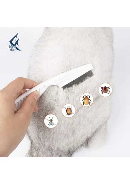 1 Adet Kedi Köpek Saplı Tüy Bit Pire Toplayıcı Toplama Temizleme Tarağı Tarak Bit Pire Temizleme