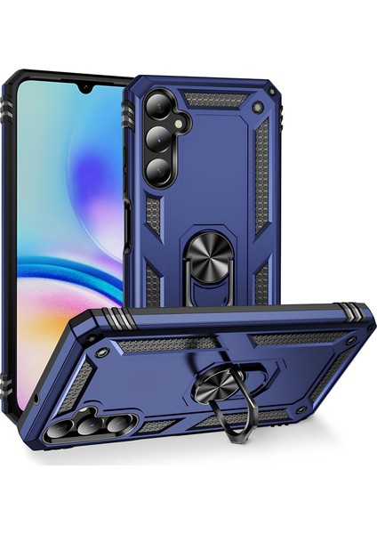 Samsung Galaxy A05S Kılıf Yüzüklü Stand Olabilen Magnetic Tpu Tank Kapak