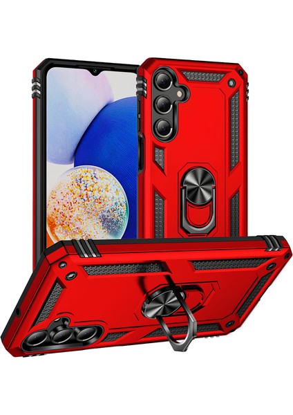 Samsung Galaxy A16 Kılıf Yüzüklü Stand Olabilen Magnetic Tpu Tank Kapak