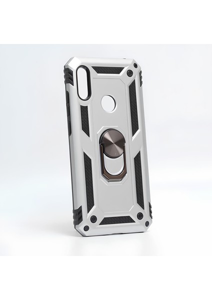 Huawei Y6S 2019 Kılıf Yüzüklü Stand Olabilen Magnetic Tpu Tank Kapak