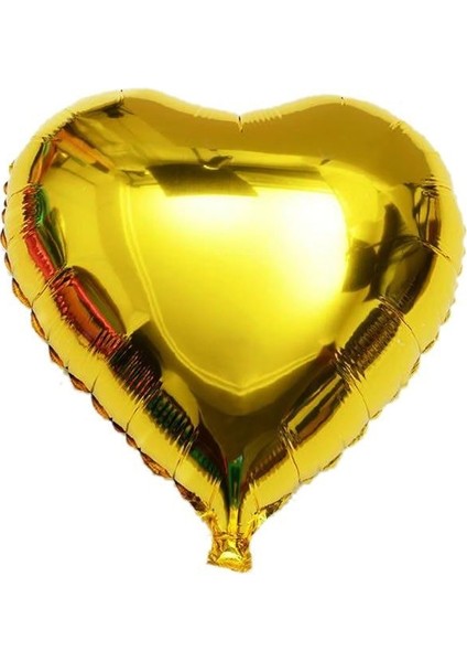 Kalp Balon Folyo Sarı 60 cm 24 Inç