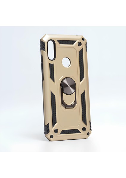 Huawei Honor 8A Kılıf Yüzüklü Stand Olabilen Magnetic Tpu Tank Kapak