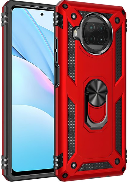Xiaomi Redmi Note 9 Pro 5g Kılıf Yüzüklü Stand Olabilen Magnetic Tpu Tank Kapak