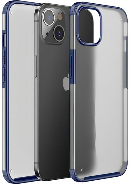 Apple iPhone 13 Kılıf Extra Korumalı Arkası Şeffaf Slikon Kapak