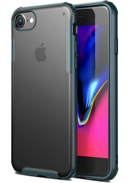 Apple iPhone Se 2020 Kılıf Extra Korumalı Arkası Şeffaf Slikon Kapak