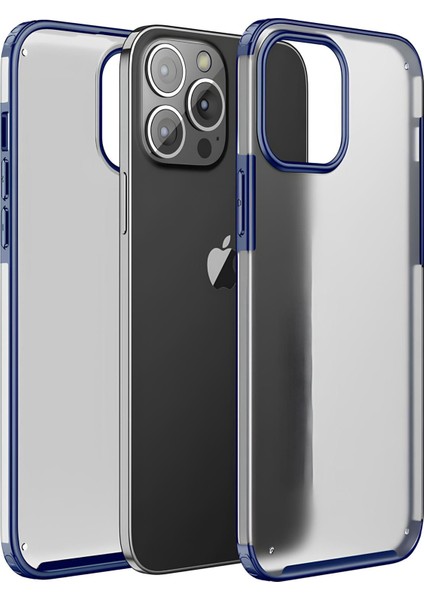 Apple iPhone 13 Pro Max Kılıf Extra Korumalı Arkası Şeffaf Slikon Kapak
