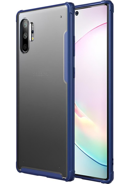 Samsung Galaxy Note 10 Plus Kılıf Extra Korumalı Arkası Şeffaf Slikon Kapak