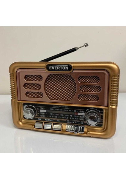USB Bt Radyo Nostajık Solar Paneli Müzik Çalar RT-671