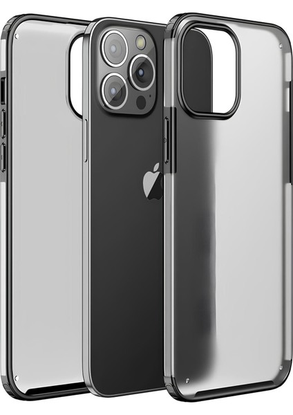 Apple iPhone 13 Pro Max Kılıf Extra Korumalı Arkası Şeffaf Slikon Kapak