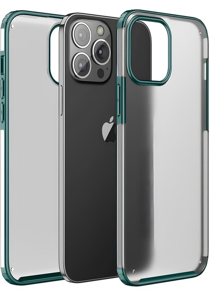 Apple iPhone 13 Pro Kılıf Extra Korumalı Arkası Şeffaf Slikon Kapak