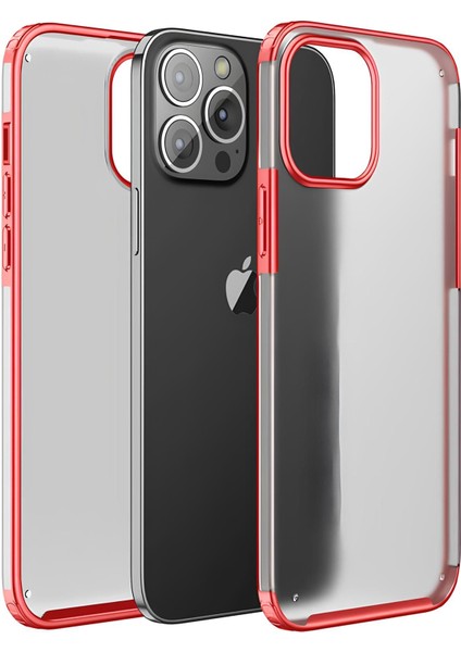 Apple iPhone 13 Pro Max Kılıf Extra Korumalı Arkası Şeffaf Slikon Kapak