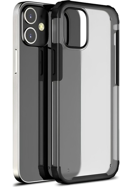 Apple iPhone 12 Mini Kılıf Extra Korumalı Arkası Şeffaf Slikon Kapak