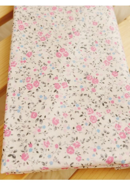 Kumaş Poplin Çıtır Çiçek Desenli Pembe Cotton 50*170 cm (1 Prç) fiyatları