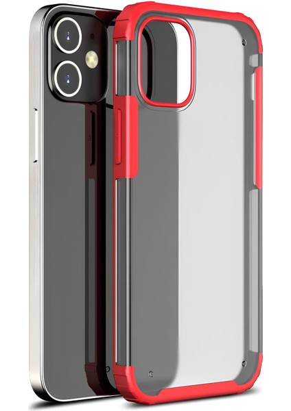 Apple iPhone 12 Mini Kılıf Extra Korumalı Arkası Şeffaf Slikon Kapak