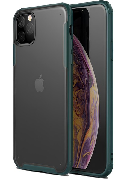 Apple iPhone 11 Pro Max Kılıf Extra Korumalı Arkası Şeffaf Slikon Kapak