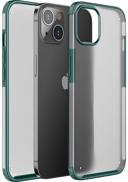 Apple iPhone 13 Kılıf Extra Korumalı Arkası Şeffaf Slikon Kapak