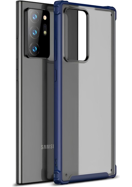 Samsung Galaxy Note 20 Ultra Kılıf Extra Korumalı Arkası Şeffaf Slikon Kapak