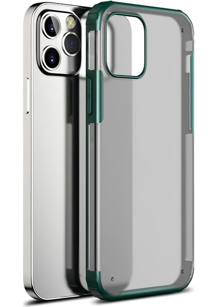 Apple iPhone 12 Pro Max Kılıf Extra Korumalı Arkası Şeffaf Slikon Kapak