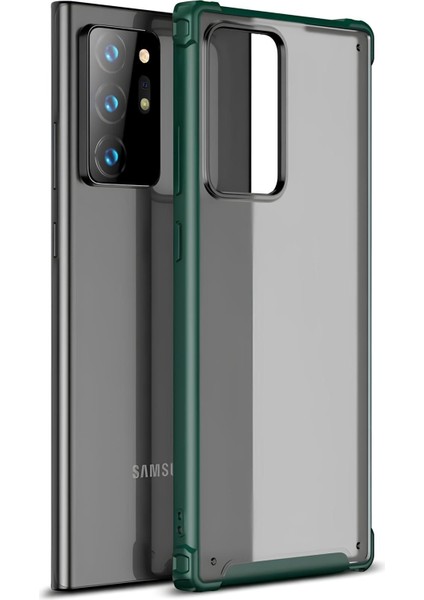 Samsung Galaxy Note 20 Ultra Kılıf Extra Korumalı Arkası Şeffaf Slikon Kapak