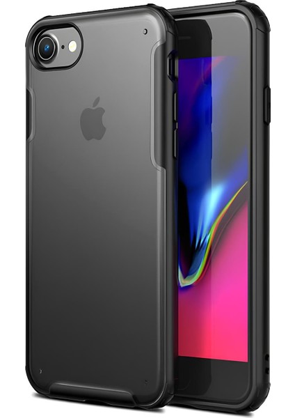 Apple iPhone Se 2022 Kılıf Extra Korumalı Arkası Şeffaf Slikon Kapak