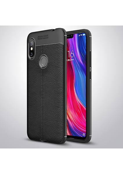 Xiaomi Redmi Note 6 Pro Kılıf Deri Extra Korumalı Slikon Kapak