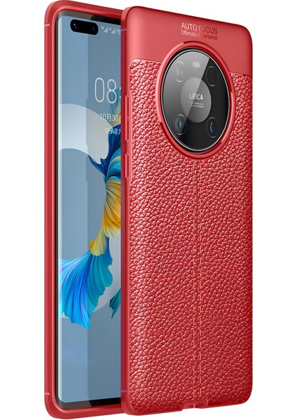 Huawei Mate 40 Pro Kılıf Deri Extra Korumalı Slikon Kapak