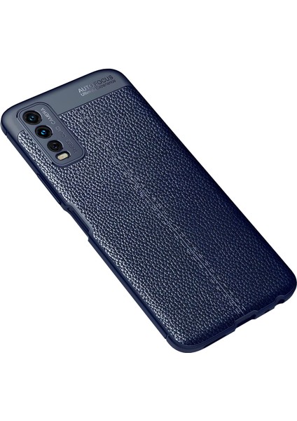 Vivo Y11S Kılıf Deri Extra Korumalı Slikon Kapak