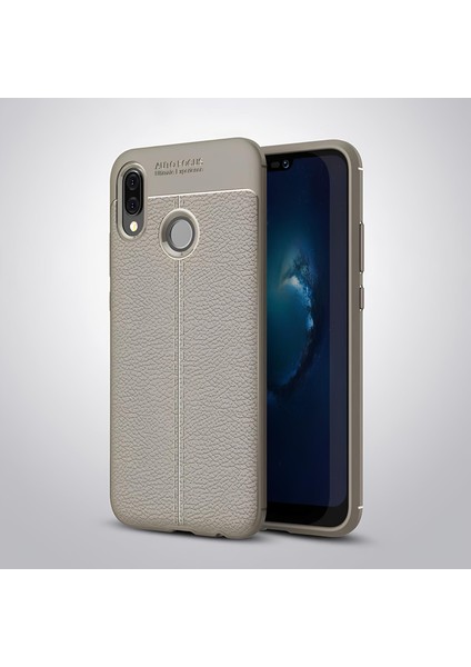 Huawei P20 Lite Kılıf Deri Extra Korumalı Slikon Kapak