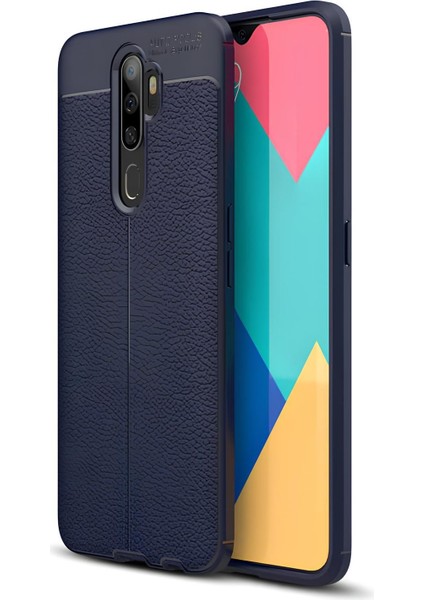 Oppo A5 2020 Kılıf Deri Extra Korumalı Slikon Kapak