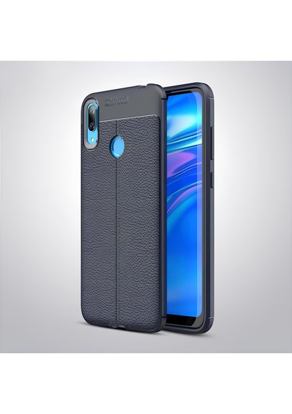Huawei Y7 Prime 2019 Kılıf Deri Extra Korumalı Slikon Kapak