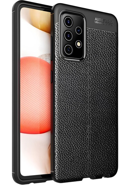 Samsung Galaxy A72 Kılıf Deri Extra Korumalı Slikon Kapak