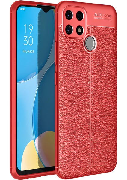 Oppo A15S Kılıf Deri Extra Korumalı Slikon Kapak