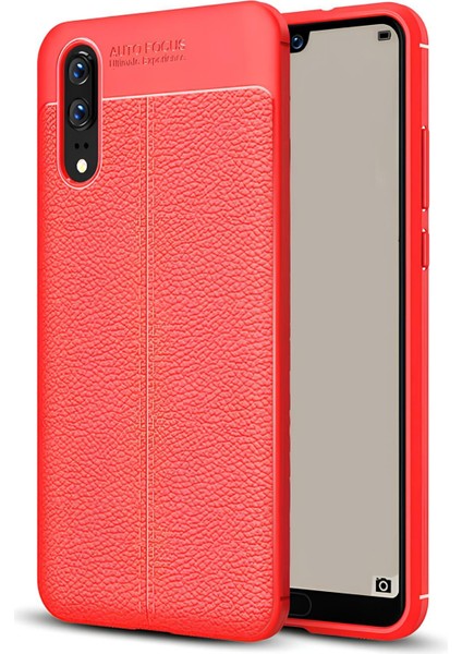 Huawei P20 Kılıf Deri Extra Korumalı Slikon Kapak